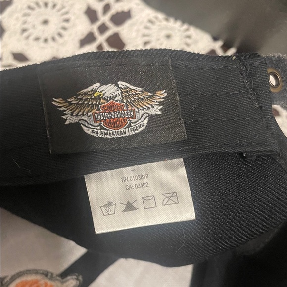 Harley-Davidson Black and Orange Logo Cap - Picture 4 of 6